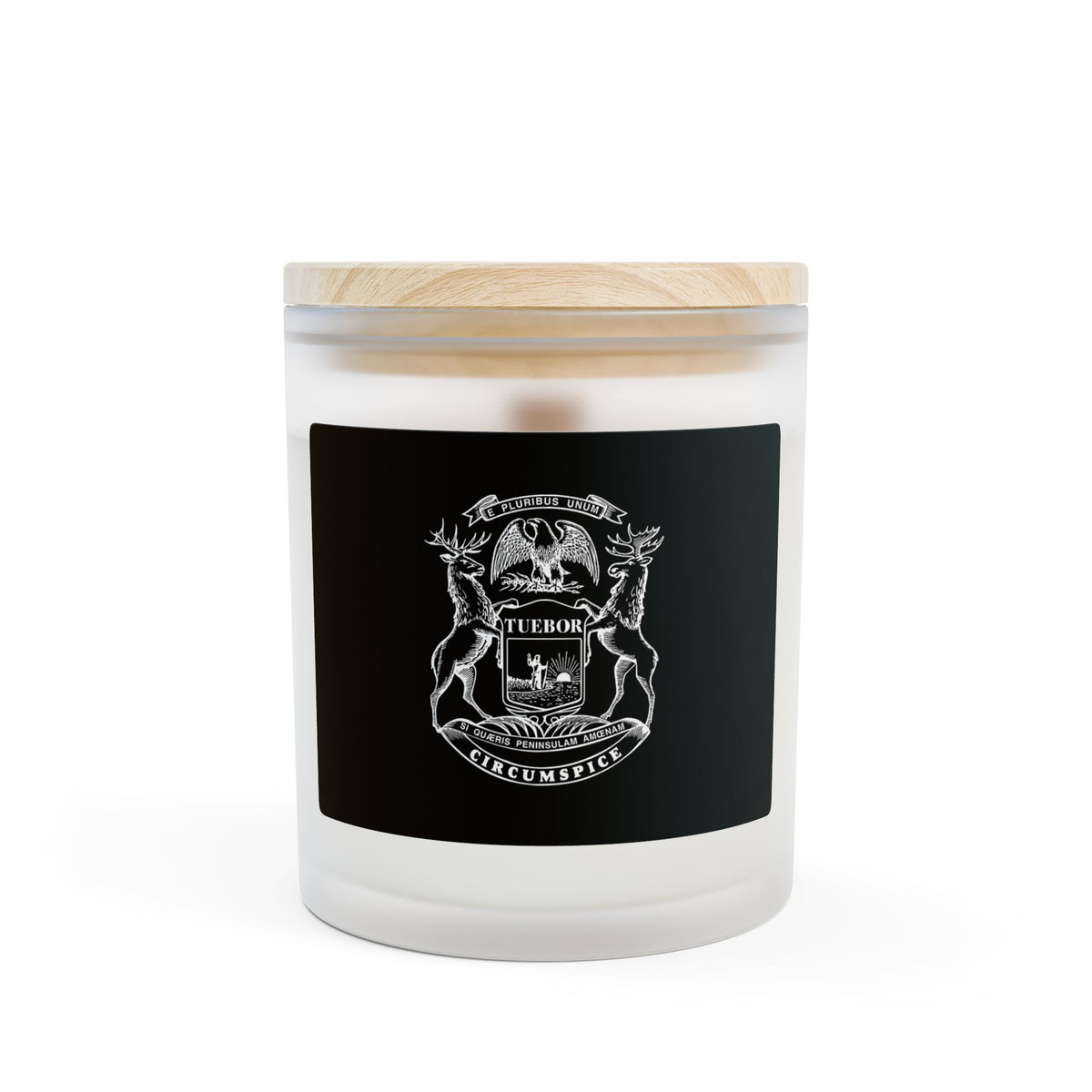 Michigan Coat of Arms candle