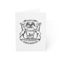 Michigan Coat of Arms greeting cards — set of 10