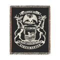 Michigan Coat of Arms woven blanket