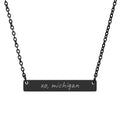 michigan bar necklace