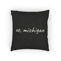 michigan woven pillow