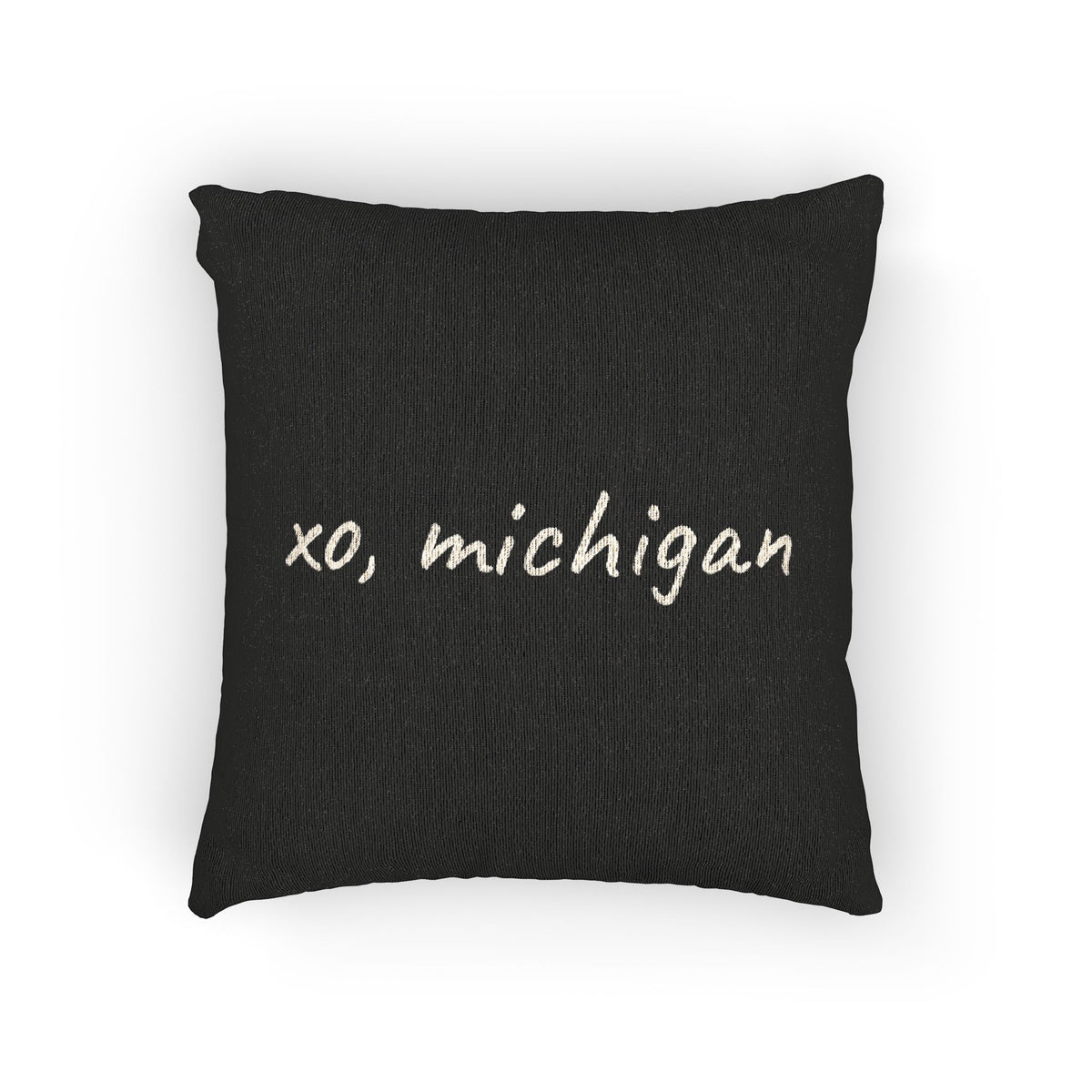 michigan woven pillow