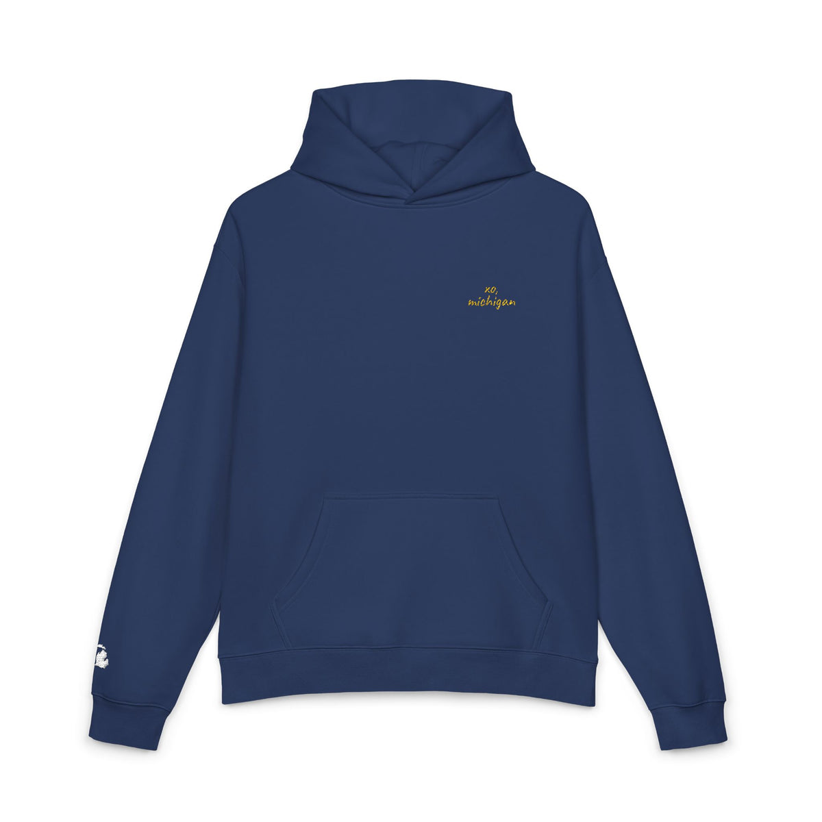 michigan hoodie / ann arbor yellow + blue