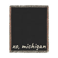 michigan woven blanket