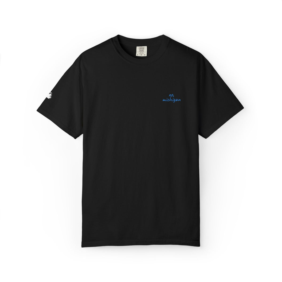 michigan tee / detroit blue + black